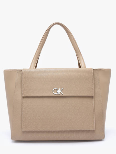 Schoudertas Ck Medium Calvin klein jeans Beige ck medium K613136